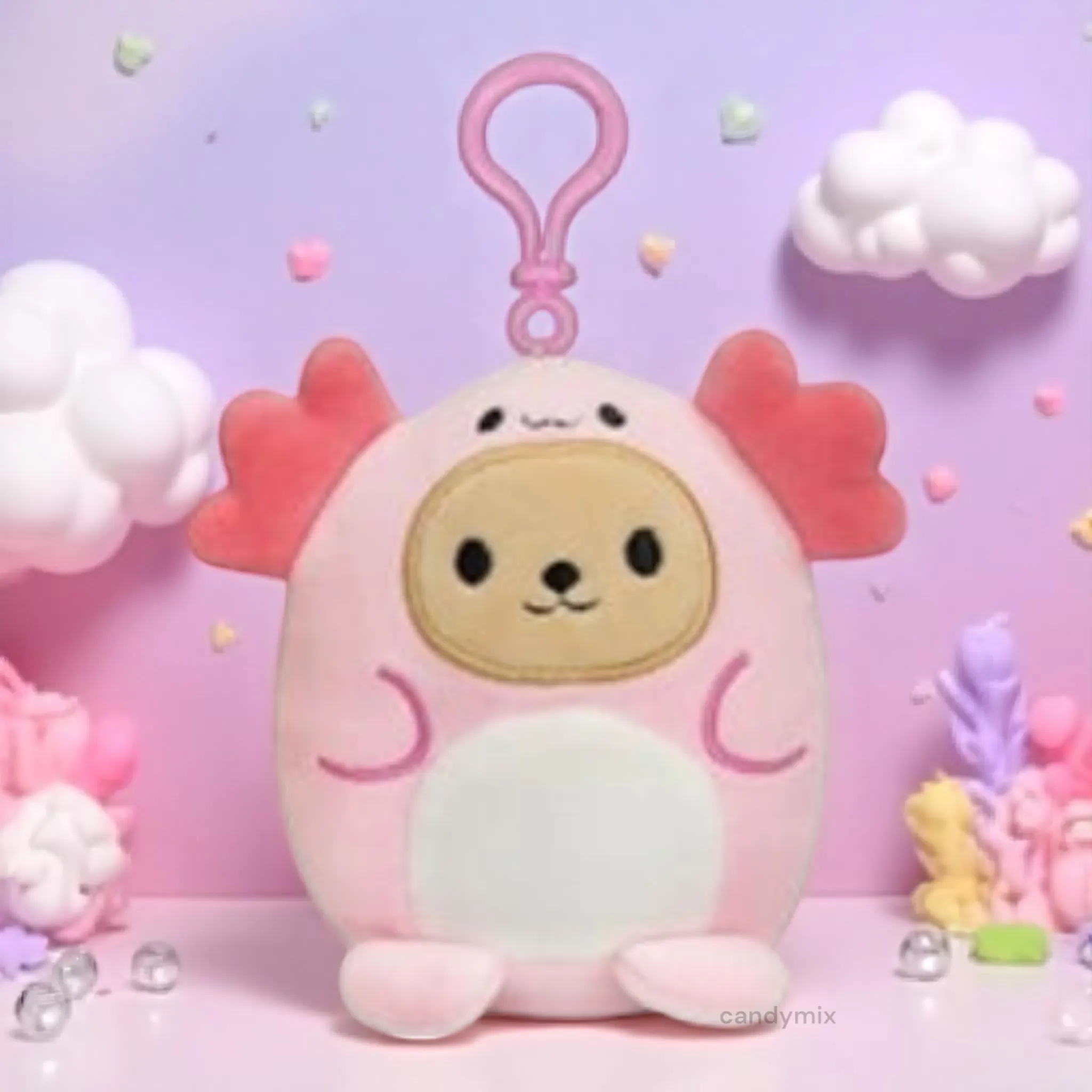 Kawaii peluche Bagclip en costume d'animal 10cm - Image 5